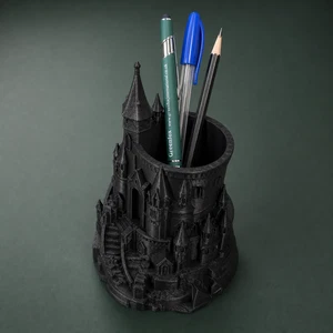 Wizard castle pen holder