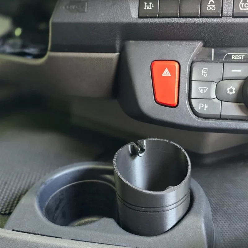 Universal Truck HGV cup holder BIN with Sliding Lid DAF, Scania, Volvo, Mercedes