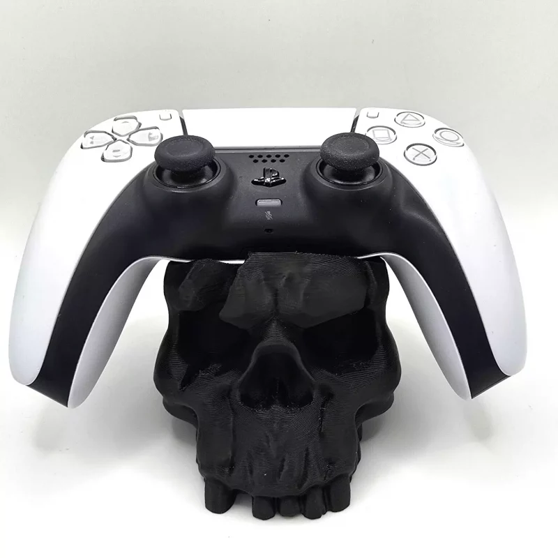 Scary SCULL PS5 Controller Holder – Creepy & Functional Display Stand