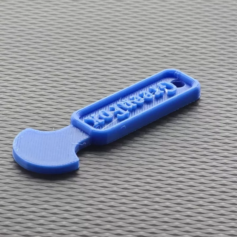 4x - Removable Trolley Coin Keyring Supermarket £1 Pound Shopping Cart Token Key Blue