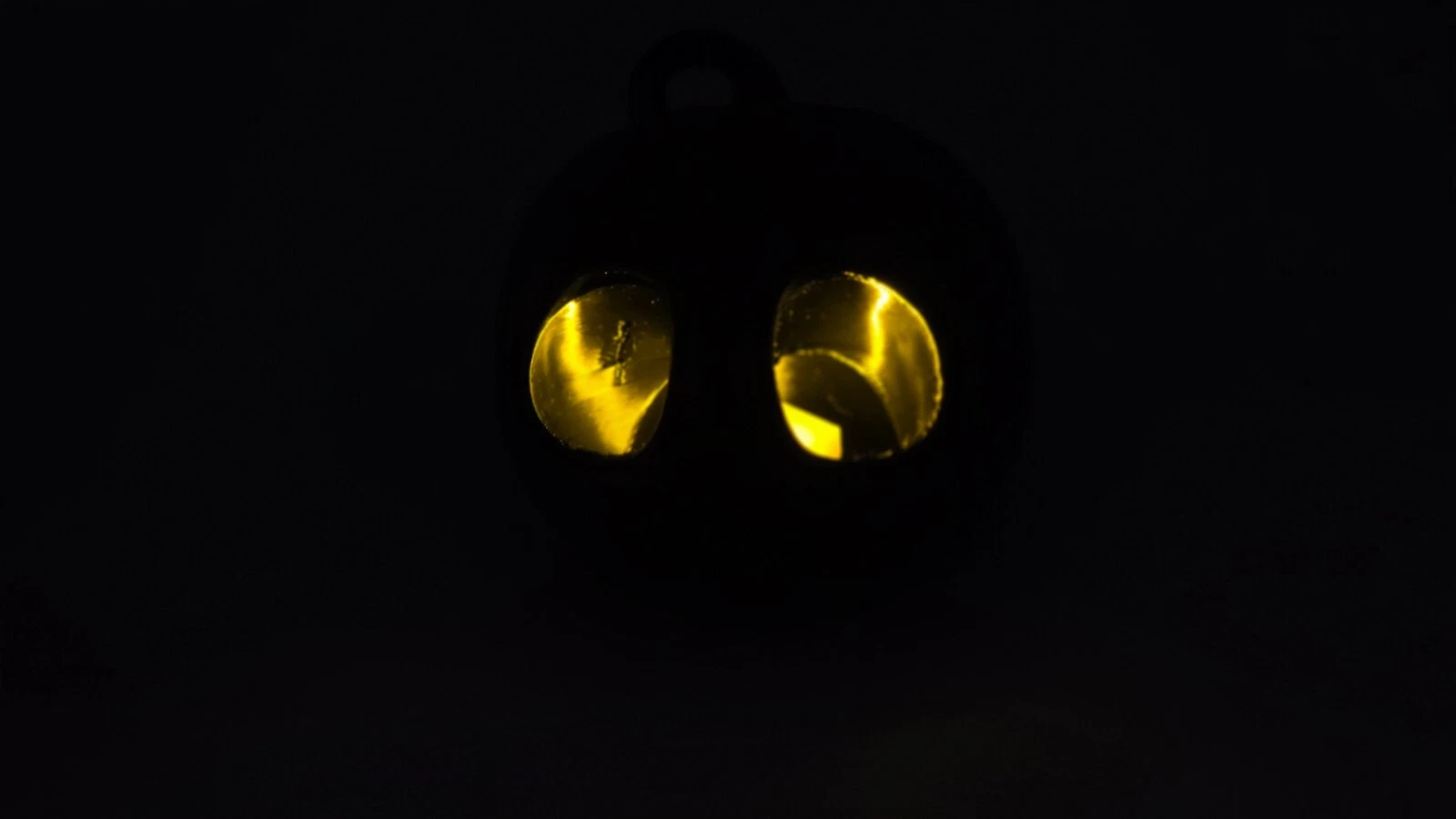 π Spooky Black Pumpkin with Golden Eyes β Creepy Cute Halloween Decor π€β¨ - Image 6