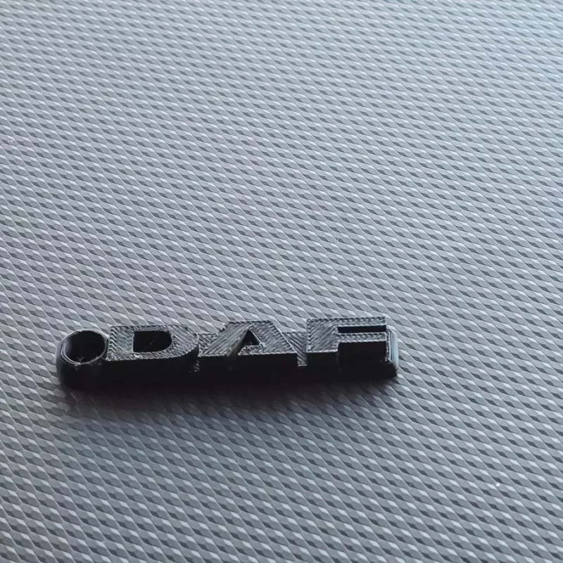 2x DAF Plastic Keyring Key Chain Keyfob Holder for DAF Lorry Truck and Car Keys