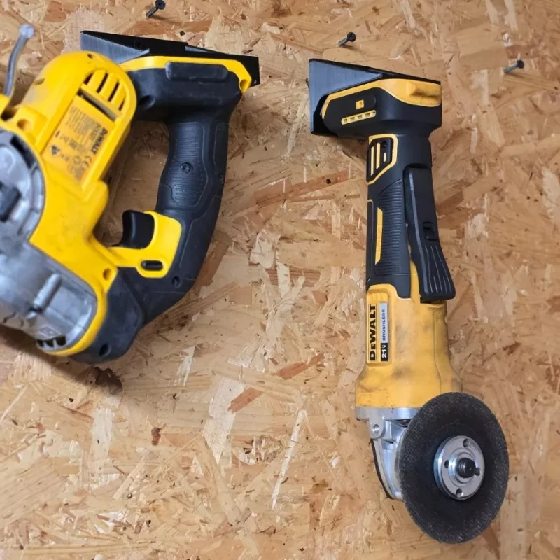 DEWALT Tool Mount Set – 2 Holders: Straight and Angled (2-Pack) MADE IN UK