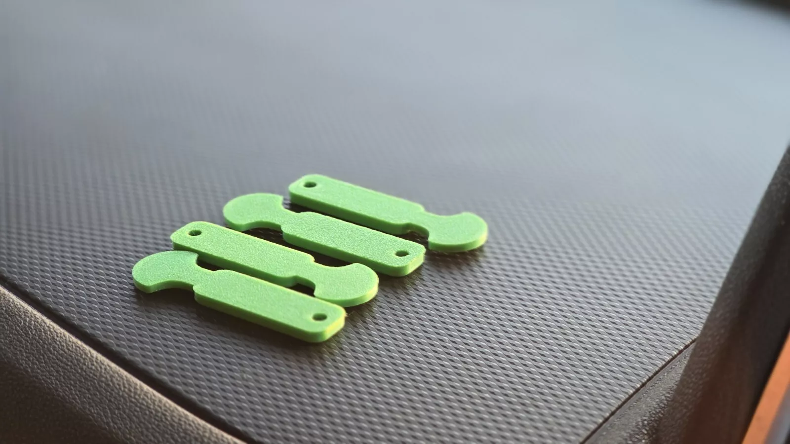 4x Removable Trolley Coin Keyring Supermarket £1 Pound Shopping Cart Token GREEN - Image 2