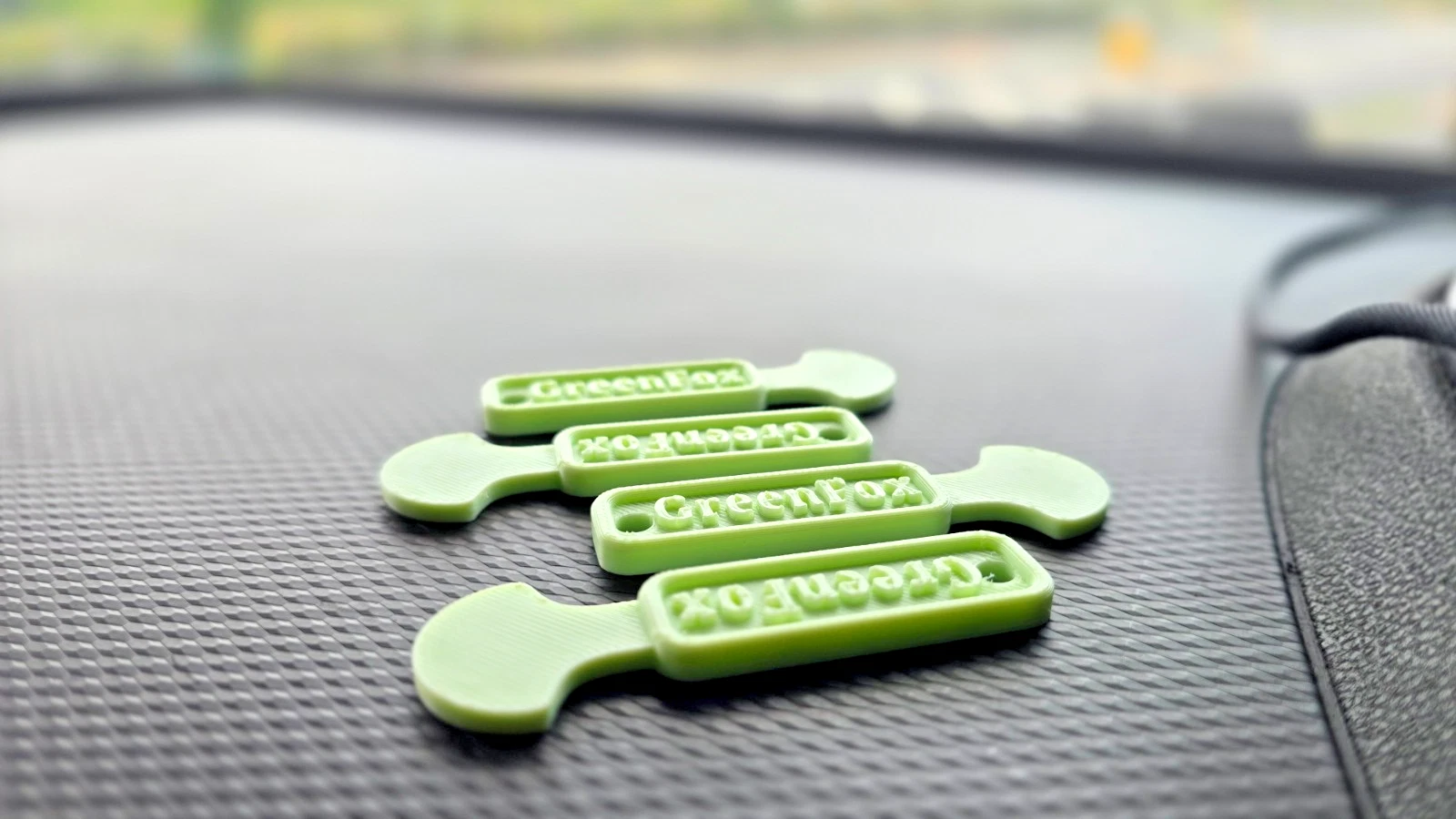 4x Removable Trolley Coin Keyring Supermarket £1 Pound Shopping Cart MINT GREEN