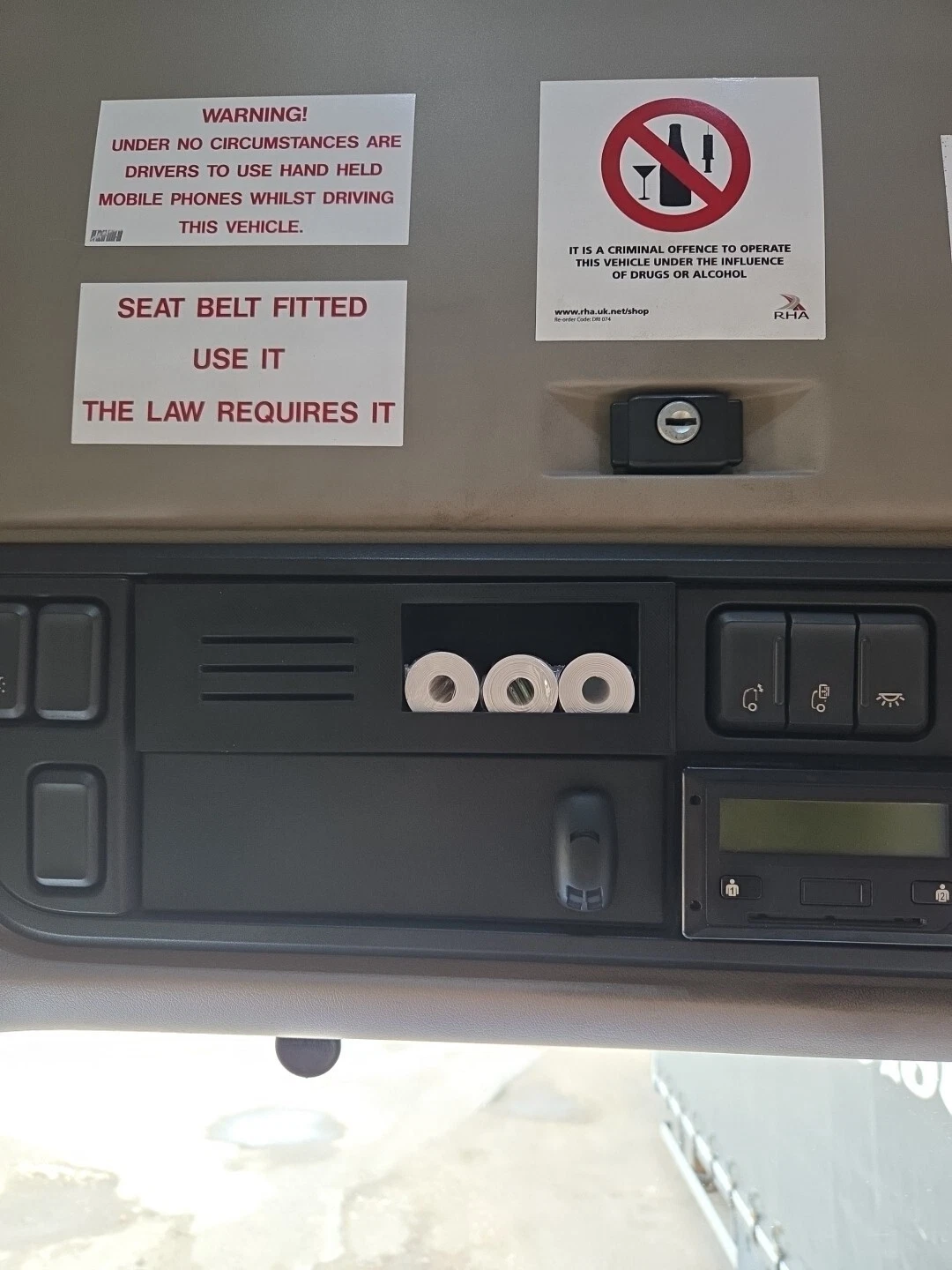 Old Generation 2013-2021 DAF - Additional Shelf And Fuel Card Holder 3 Slots