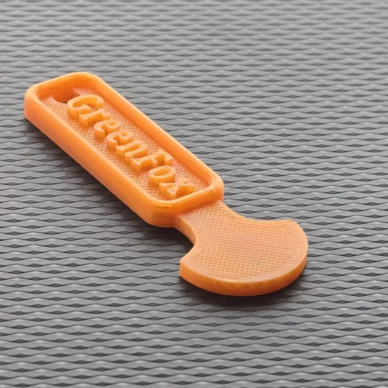4x -Removable Trolley Coin Keyring Supermarket £1 Pound Shopping Token ORANGE