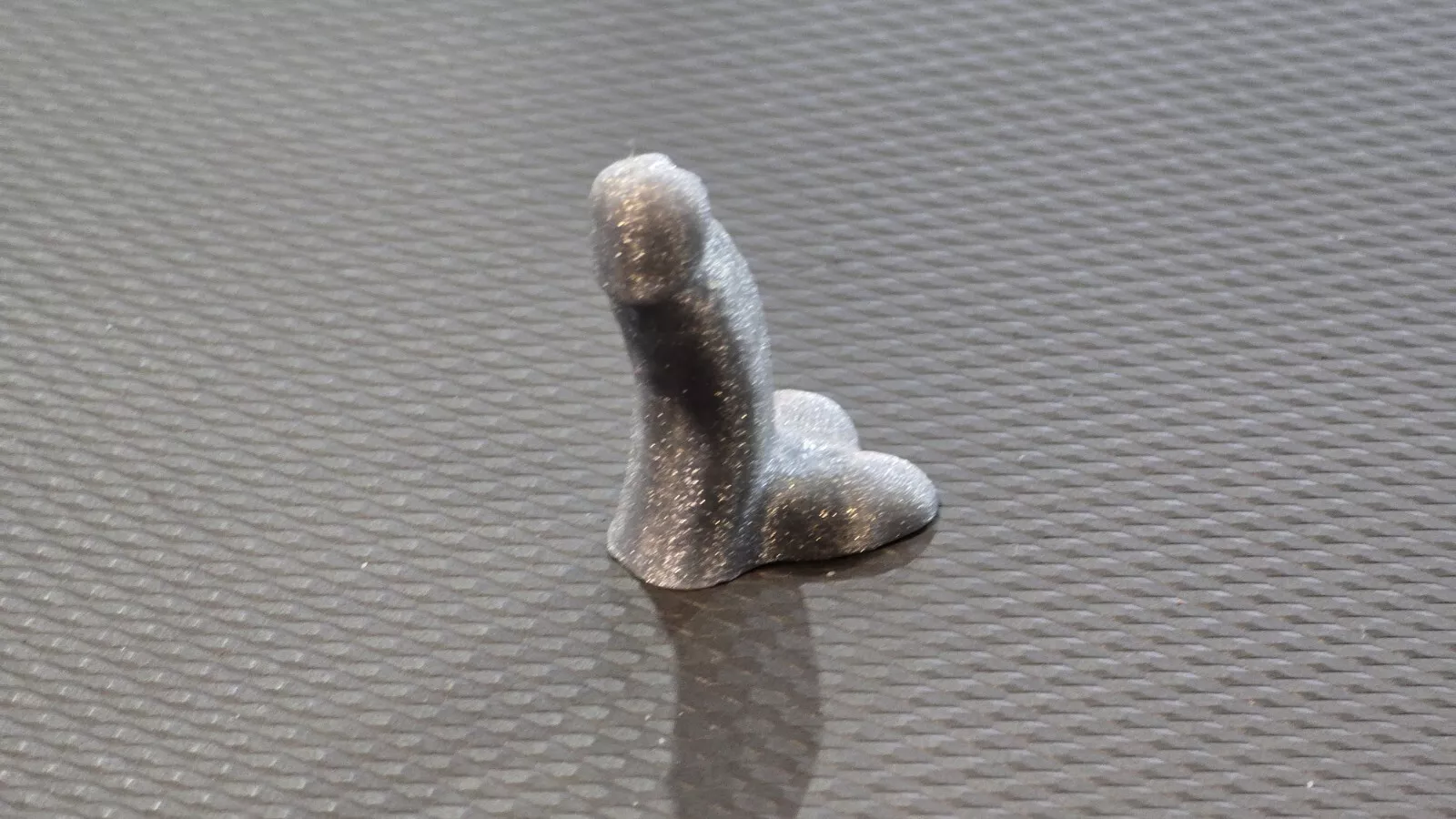 Pack of 4 Car/Bike/Truck Tire Valve Dust Caps in fun shape, Penis, Dick, Silver