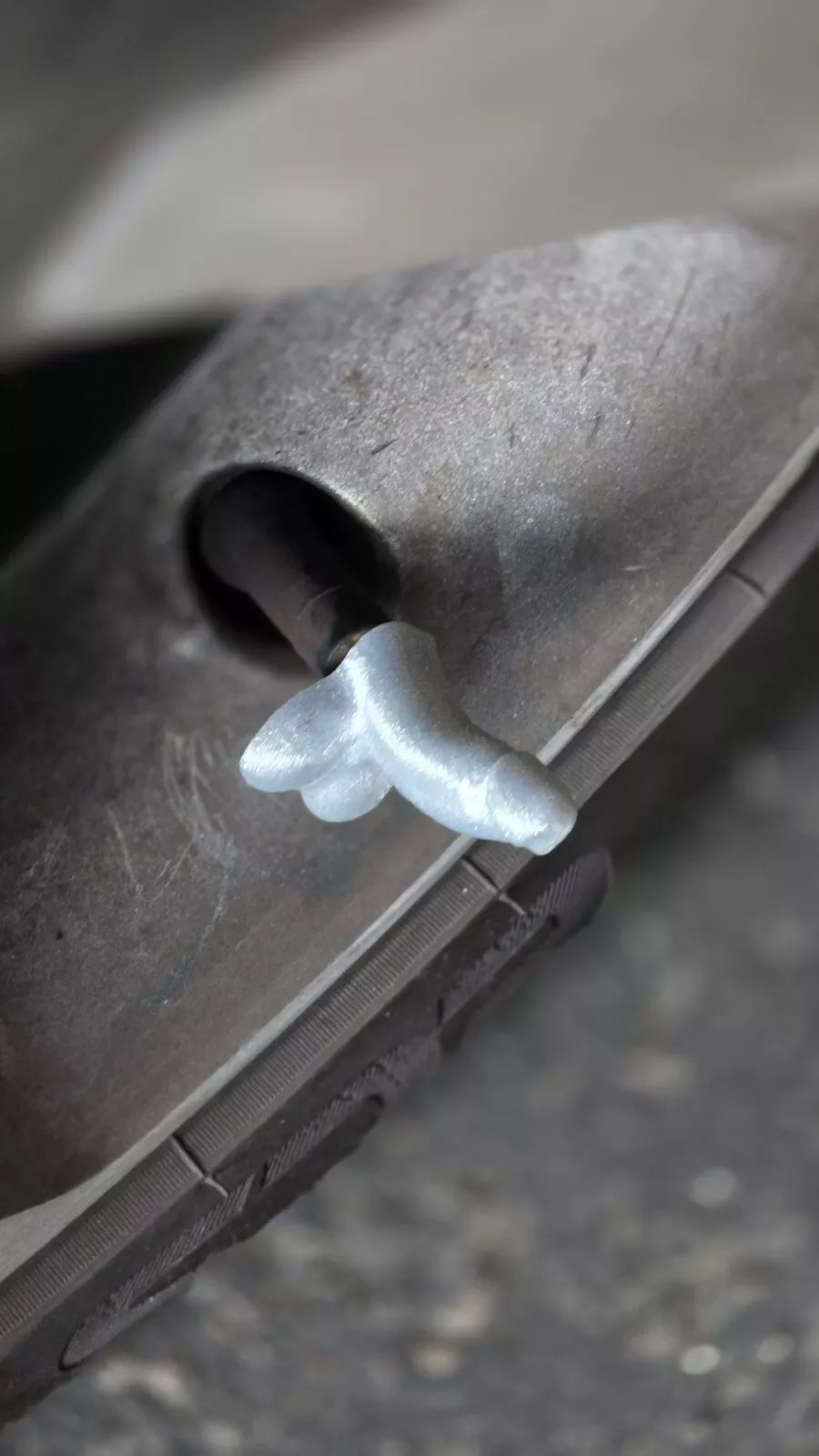 Pack of 4 Car/Bike/Truck Tire Valve Dust Caps in fun shape, Penis, Dick, Silver - Image 4