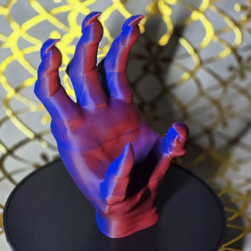 Scary Hand PS5 Controller Holder – Creepy & Functional Display Stand - Red/Blue