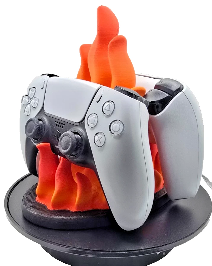 π₯ PS5 Controller Stand β REAL Flame look Base β Stylish Display Holder Fiery π₯ - Image 4