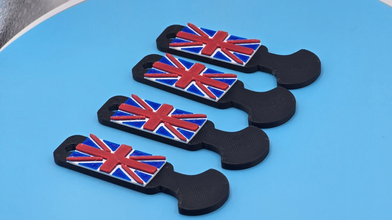 4x 🇬🇧 Removable Trolley Coin Keyring Supermarket £ Pound Shopping Cart BRITISH - Image 3
