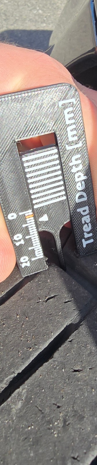 Tyre Tread Depth Gauge 0-20mm Car Van Motorcycle Tyres Checker Tool UK MADE - Image 3