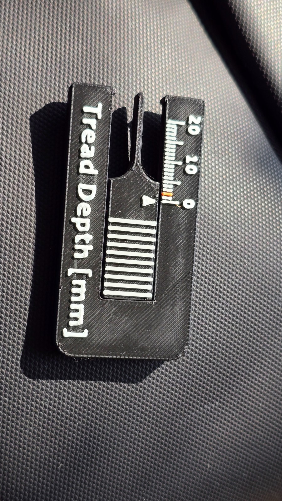 Tyre Tread Depth Gauge 0-20mm Car Van Motorcycle Tyres Checker Tool UK MADE - Image 4