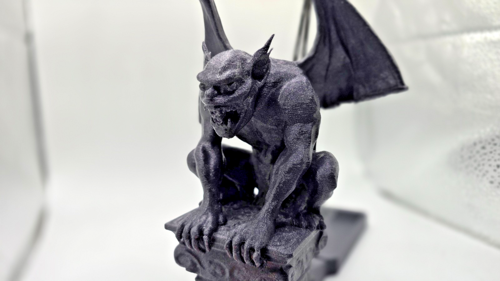 Gargoyle Incense & Tealight Holder Black Gothic Statue Demon Ornament Decor SIL - Image 4