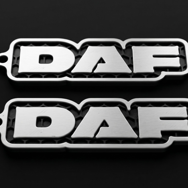 2x DAF Truck Keychain Set DAF XF XG XD Logo Key Ring Lorry Driver Gift HGV UK