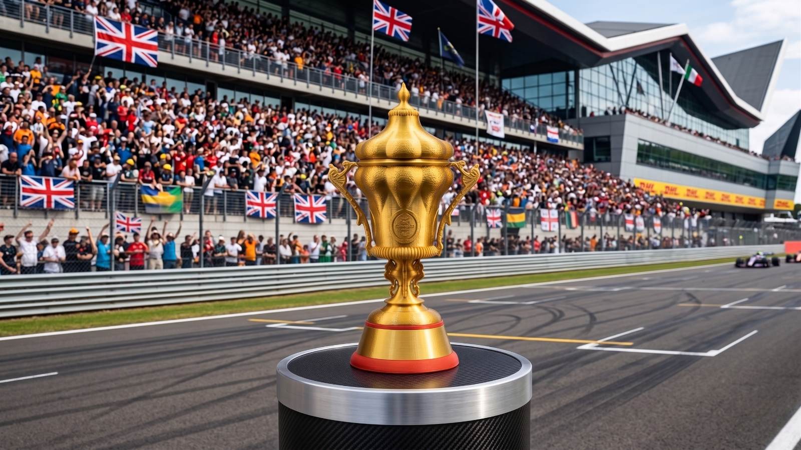 🏆 F1 British GP Trophy Replica Gold – Silverstone Style Motorsport Award UNIQUE - Image 4