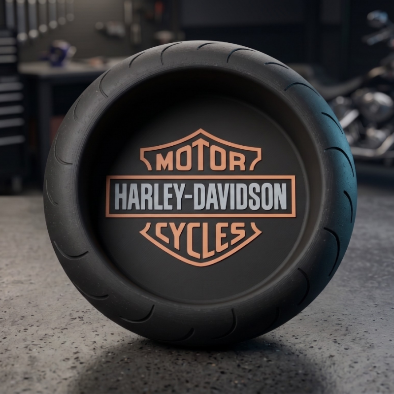 Motorcycle Tyre Bowl Harley Style Desk Tray Key Holder Gift Biker 🔥 LIMITED