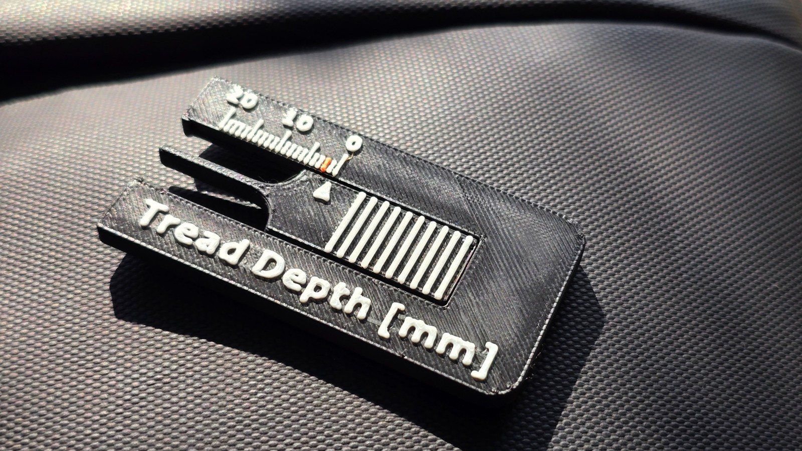 Tyre Tread Depth Gauge 0-20mm Car Van Motorcycle Tyres Checker Tool UK MADE