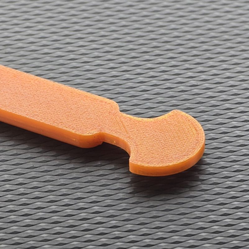 3x4 -Removable Trolley Coin Keyring Supermarket £1 Pound Shopping Token ORANGE