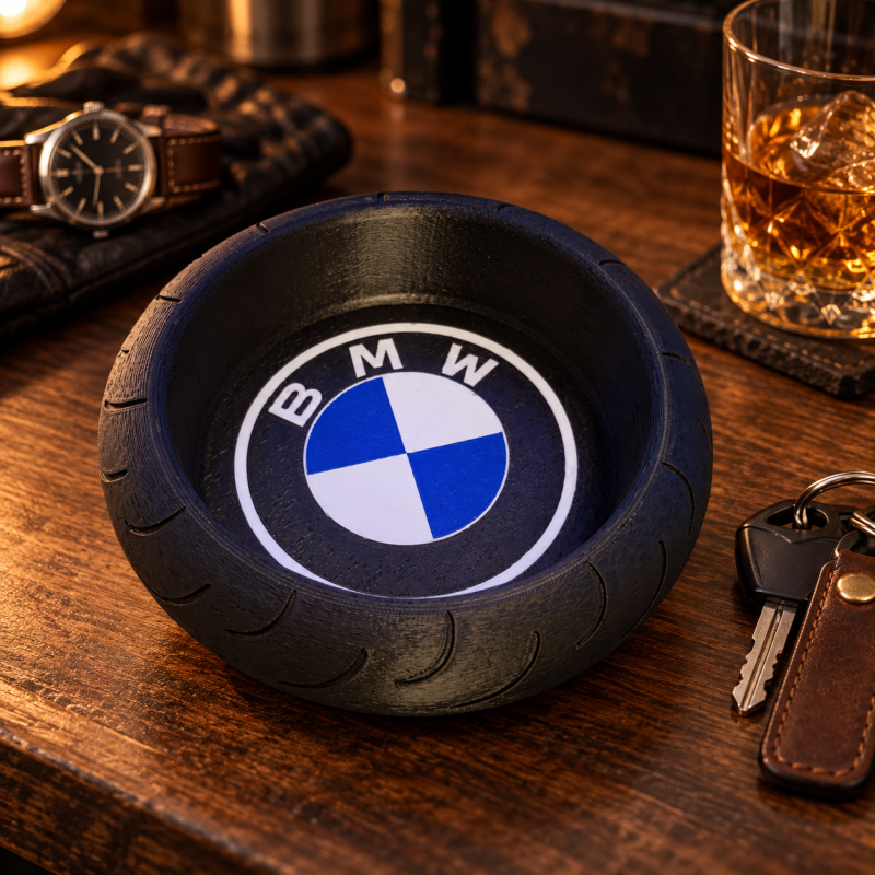 BMW Logo Motorcycle Tyre Bowl Desk Tray Key Holder Garage Man Cave Gift Biker UK
